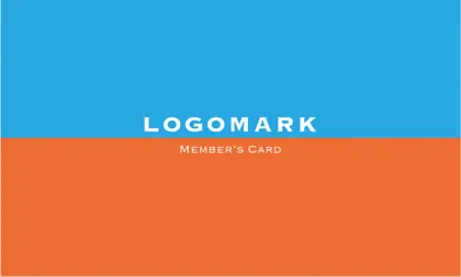 美容室・ネイルサロン・ヘアサロン向けの2色の可愛いハイブランドの様な配色のツートンカラーがシンプルで大人可愛いおしゃれなデザインの次回予約カードRMS-005K