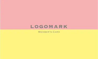 美容室・ネイルサロン・ヘアサロン向けの2色の可愛いハイブランドの様な配色のツートンカラーがシンプルで大人可愛いおしゃれなデザインの次回予約カードRMS-005B