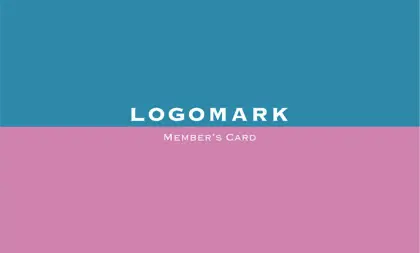 美容室・ネイルサロン・ヘアサロン向けの2色の可愛いハイブランドの様な配色のツートンカラーがシンプルで大人可愛いおしゃれなデザインの次回予約カードRMS-005D