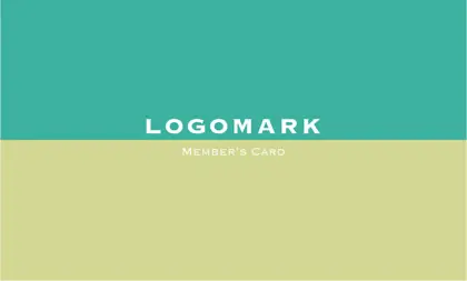 美容室・ネイルサロン・ヘアサロン向けの2色の可愛いハイブランドの様な配色のツートンカラーがシンプルで大人可愛いおしゃれなデザインの次回予約カードRMS-005F