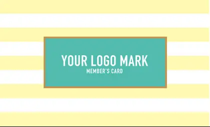 美容室・ネイルサロン・ヘアサロン向けのコンサバ風パターン、白黒のストライプデザインがクール!可愛い色のタグフレームが大人シンプル&かわいいおしゃれなデザインの次回予約カードRMS-021E