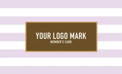 美容室・ネイルサロン・ヘアサロン向けのコンサバ風パターン、白黒のストライプデザインがクール!可愛い色のタグフレームが大人シンプル&かわいいおしゃれなデザインの次回予約カードRMS-021F