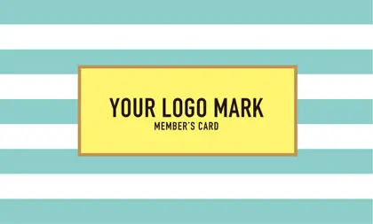 美容室・ネイルサロン・ヘアサロン向けのコンサバ風パターン、白黒のストライプデザインがクール!可愛い色のタグフレームが大人シンプル&かわいいおしゃれなデザインの次回予約カードRMS-021H