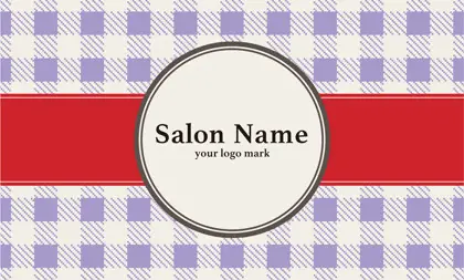 美容室・ネイルサロン・ヘアサロン向けのチェック柄の大人かわいい!パステル超がケーキ屋さんのポイントカードにも最適なおしゃれデザインの次回予約カードRMS-024J