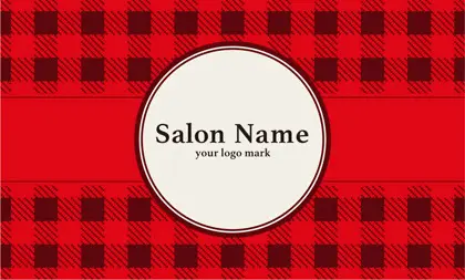 美容室・ネイルサロン・ヘアサロン向けのチェック柄の大人かわいい!パステル超がケーキ屋さんのポイントカードにも最適なおしゃれデザインの次回予約カードRMS-024C