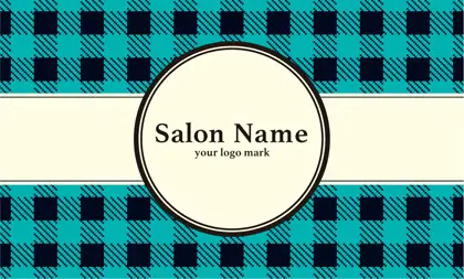 美容室・ネイルサロン・ヘアサロン向けのチェック柄の大人かわいい!パステル超がケーキ屋さんのポイントカードにも最適なおしゃれデザインの次回予約カードRMS-024H