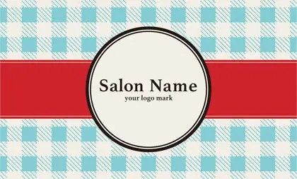 美容室・ネイルサロン・ヘアサロン向けのチェック柄の大人かわいい!パステル超がケーキ屋さんのポイントカードにも最適なおしゃれデザインの次回予約カードRMS-024i