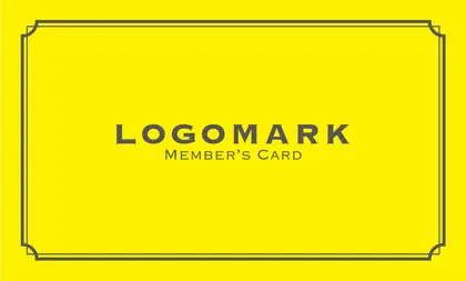 美容室・ネイルサロン・ヘアサロン向けの単色のブランドカラーで作れるシンプルなデザインとサロンのロゴが映えるフレームデザインの次回予約カードRMS-031L