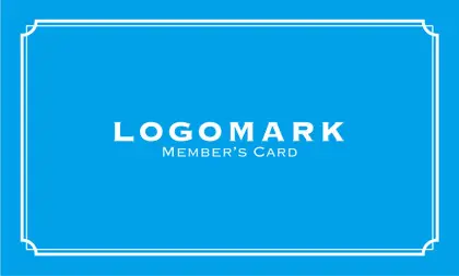 美容室・ネイルサロン・ヘアサロン向けの単色のブランドカラーで作れるシンプルなデザインとサロンのロゴが映えるフレームデザインの次回予約カードRMS-031P