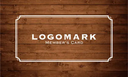 美容室・ネイルサロン・ヘアサロン向けのナチュラル・自然な美しさと温かみを感じる木目ウッド調のシンプルデザインとフレームを配置おしゃれな次回予約カードRMS-032B