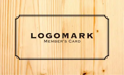 美容室・ネイルサロン・ヘアサロン向けのナチュラル・自然な美しさと温かみを感じる木目ウッド調のシンプルデザインとフレームを配置おしゃれな次回予約カードRMS-032E