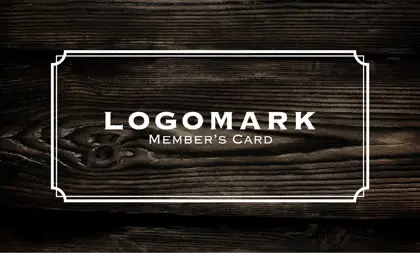 美容室・ネイルサロン・ヘアサロン向けのナチュラル・自然な美しさと温かみを感じる木目ウッド調のシンプルデザインとフレームを配置おしゃれな次回予約カードRMS-032F