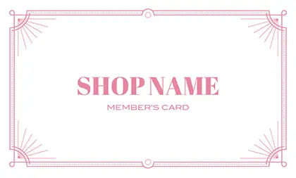 美容室・ネイルサロン・ヘアサロン向けのアンティーク風フレームと上品なダステーカラーが織りなす、大人可愛いおしゃれな次回予約カードRMS-040S