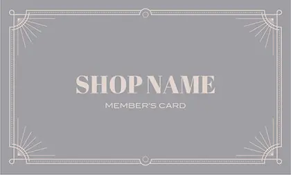 美容室・ネイルサロン・ヘアサロン向けのアンティーク風フレームと上品なダステーカラーが織りなす、大人可愛いおしゃれな次回予約カードRMS-040D