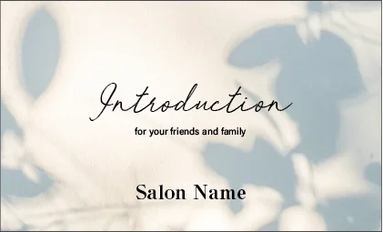 美容室・ネイルサロン・ヘアサロン向けのコンクリート背景のスタイリッシュで都会的、無機質だけど洗練されたクールなデザイン表紙ロゴ-紹介カードIMB-016G